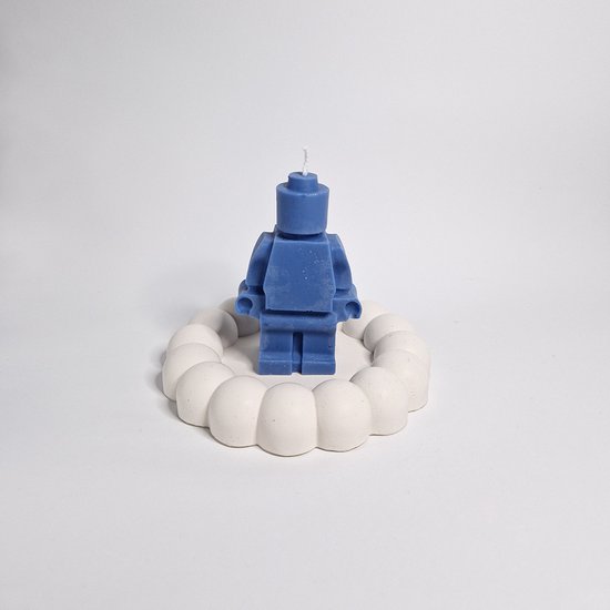 Chennies candles - Handgemaakte 3D blok poppetjes Kaars - Soja wax - Decoratieve kaars - Geschenk - Gift - Woonaccessoires - Blauw