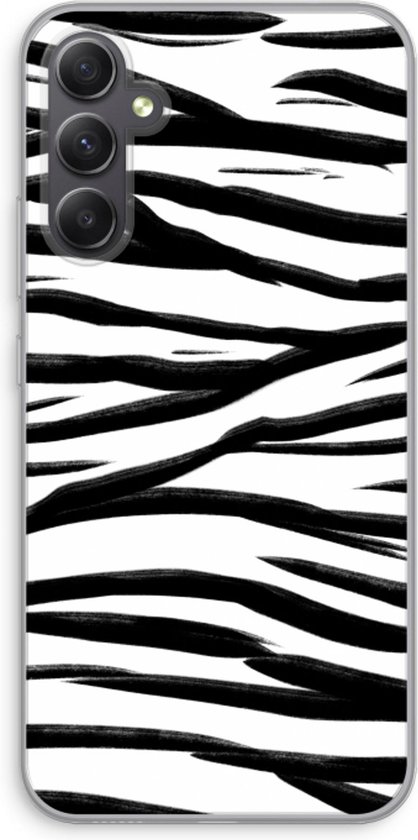 Case Company® - Coque Samsung Galaxy A34 - Motif Zebra - Coque souple pour téléphone - Protection sur tous les côtés et bord de l'écran
