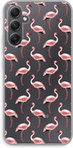 Case Company® - Hoesje geschikt voor Samsung Galaxy A34 hoesje - Flamingo - Soft Cover Telefoonhoesje - Bescherming aan alle Kanten en Schermrand