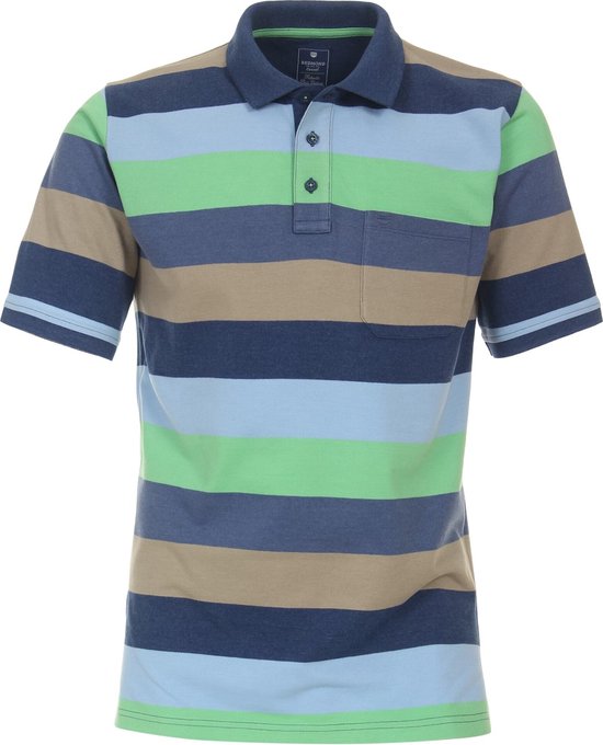 Redmond Poloshirt - gestreept - multicolor - maat XL