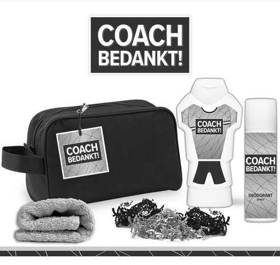 Festival Vel niemand Geschenkset "Coach bedankt!" - 4 producten - 500 gram | Toilettas - Cadeau  - Man -... | bol.com