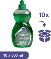 ABENA Ecologisch Afwasmiddel Voordeelverpakking 10x 500ml - Huid- en Milieuvriendelijk Reinigingsmiddel - Veilig voor Allergieën en Huidirritaties