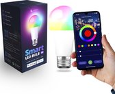 Lideka® - Slimme LED Smart Lampen - E27 9W - RGBW - met App - 900 Lumen - 2700K - 6500K - Smart LED Verlichting - Dimbaar - Google, Alexa en Siri