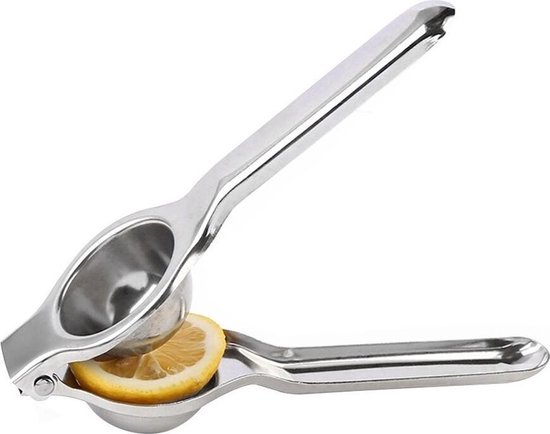 *** RVS Citroen -/Limoenpers - Citrusknijper - Handcitruspers - Fruitpers - van Heble® *** van RVS — afbeelding 2