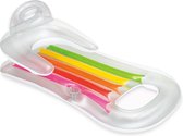 INTEX - luchtbed zwembad - drijfstoel - 160x85 cm - regenboog