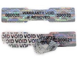 Verzegeld stickers 100 stuks labels webshop doos verpakking verzegelen garantie security seal tamper proof