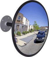 vidaXL Miroir de circulation pour intérieur 30 cm (noir)