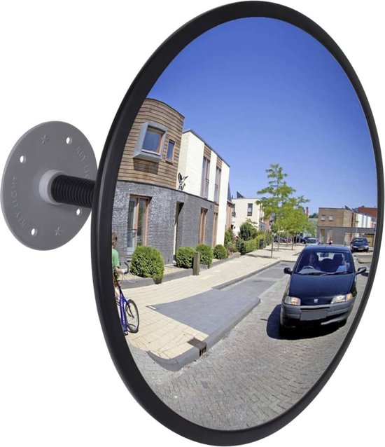 vidaXL Miroir de circulation pour intérieur 30 cm (noir) | bol.