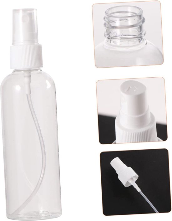 Waledano® Mini parfumflesje - Lege Spuitflesje - Kunststof - Water - Hervulbare - Flesje - Reisflesje - Sprayflesje Met Verstuiver 30ml - 1 Stuks