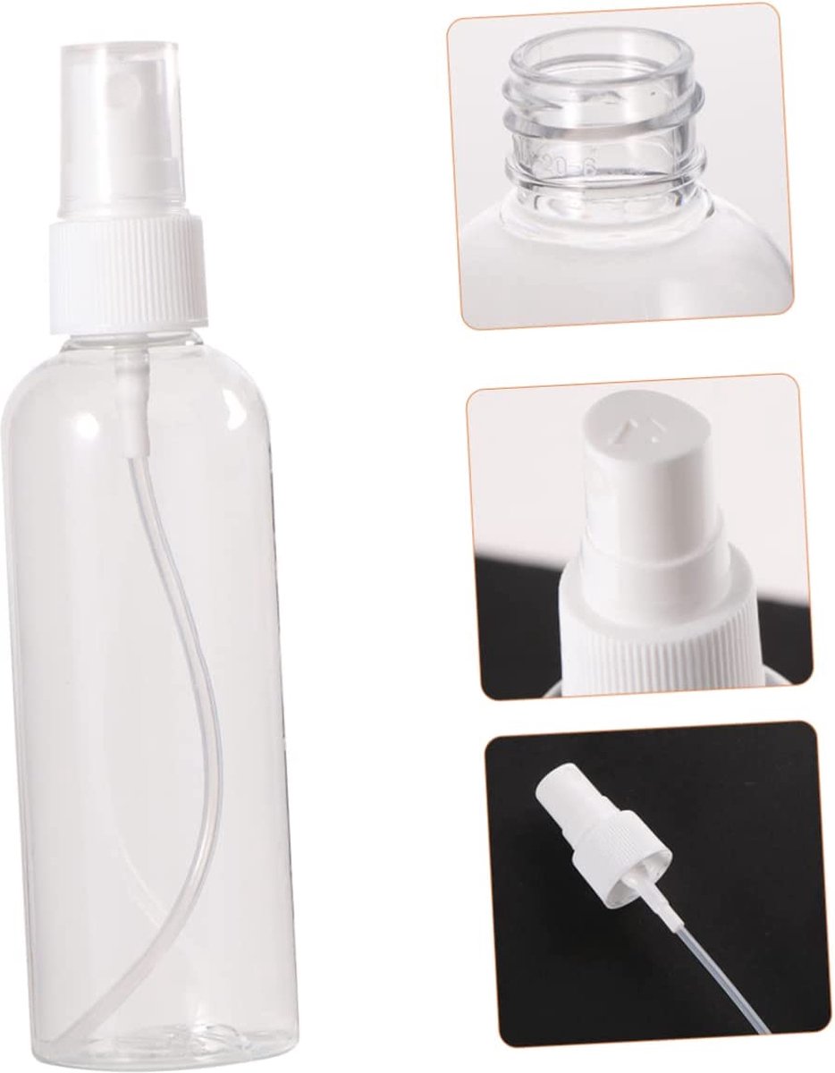 Waledano® Mini parfumflesje - Lege Spuitflesje - Kunststof - Water - Hervulbare - Flesje - Reisflesje - Sprayflesje Met Verstuiver 30ml - 1 Stuk