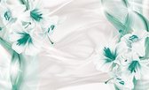 Floral Lilies Abstract Modern Photo Wallcovering
