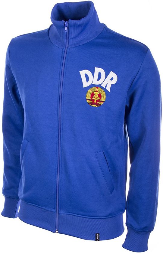 DDR 1970's Retro Football Jacket Blue XXL