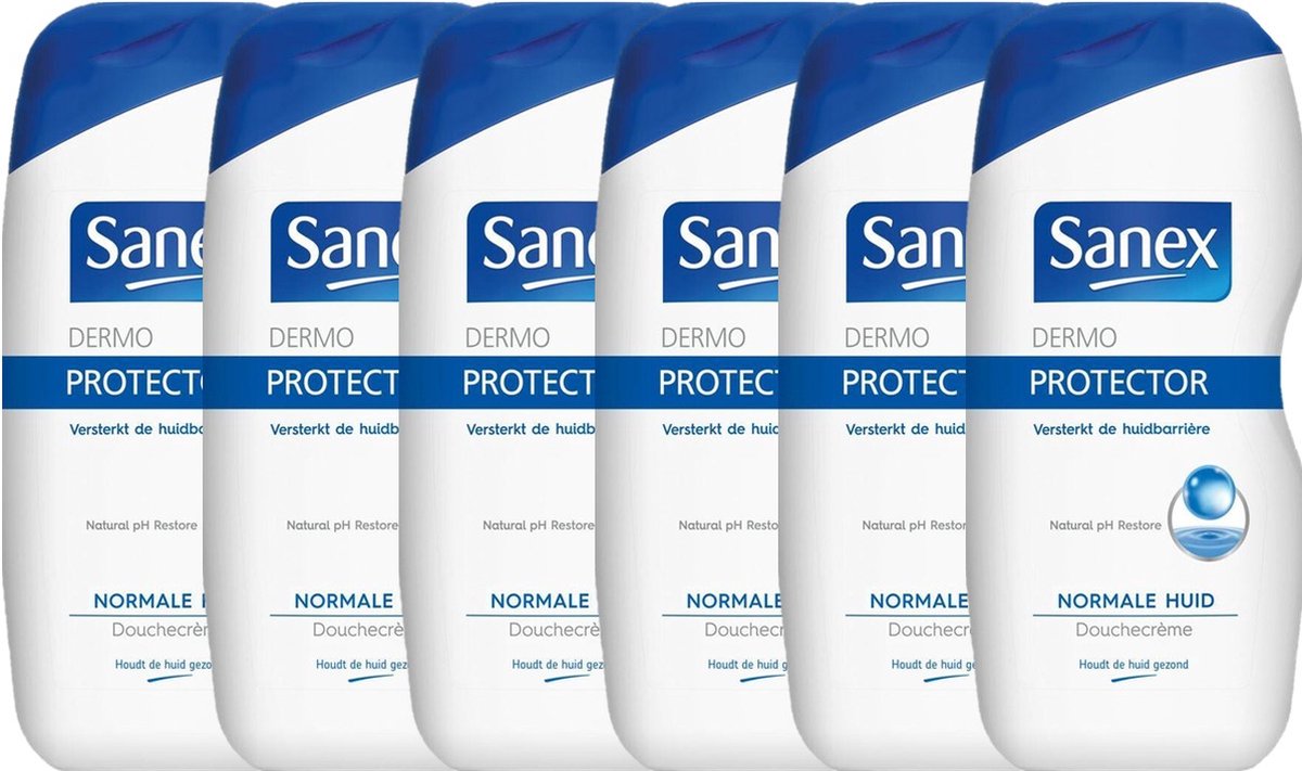 Sanex - Douchegel - dermo protector - 6 x 500ml - voordeelverpakking