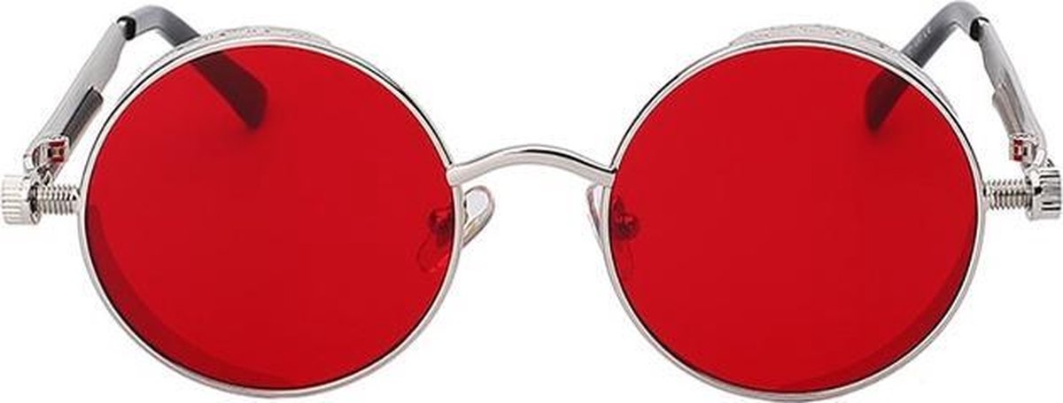 Hippie ronde zonnebril met bruine lenzen - Freaky Glasses Hippie ronde zonnebril met bruine lenzen - Freaky Glasses