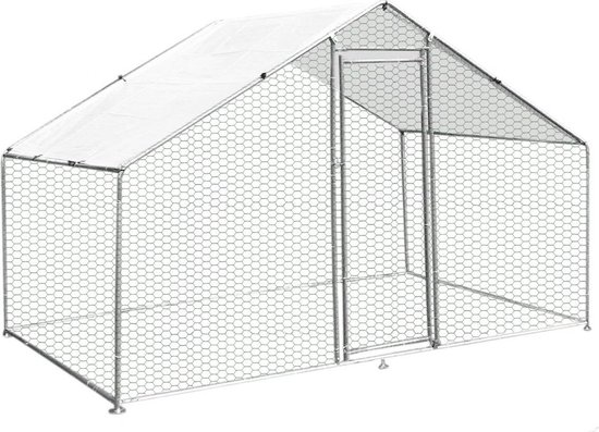 MaxxPet Poulailler - poulailler métal - 3x2x3m