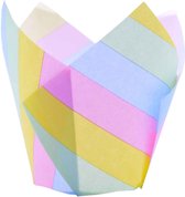 Bol.com PME Muffinvormpjes Tulp Regenboog Strepen Pk/24 aanbieding