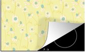 KitchenYeah® Inductie beschermer 85x52 cm - Meiden - Kamille - Bloemen - Patronen - Girl - Kindje - Kinderen - Kookplaataccessoires - Afdekplaat voor kookplaat - Inductiebeschermer - Inductiemat - Inductieplaat mat