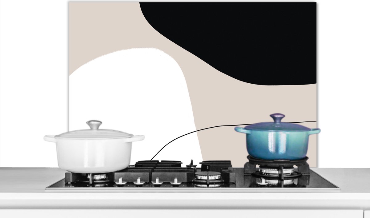 Spatscherm keuken - Abstract - Design - Vormen - Keuken - 80x55 cm - Achterwand keuken - Spatscherm