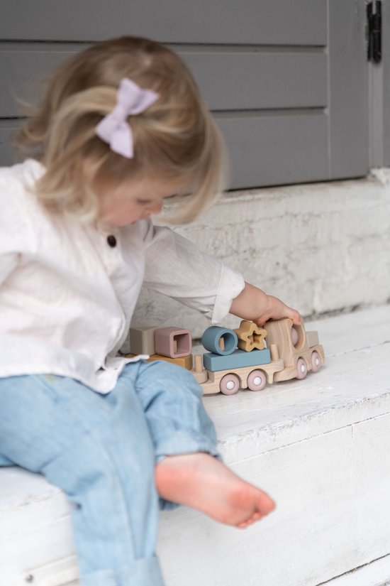 Trixie Baby Mini Train des Animaux en Bois - Jouet d'éveil - L'Armoire