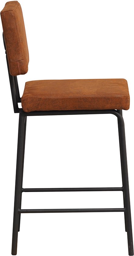 Set van 2 industriële barkruk Tivoli Vintage antracietgrijs