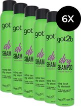 Schwarzkopf Got2b Dry Shampoo Extra Fresh - 6 x 200 ml