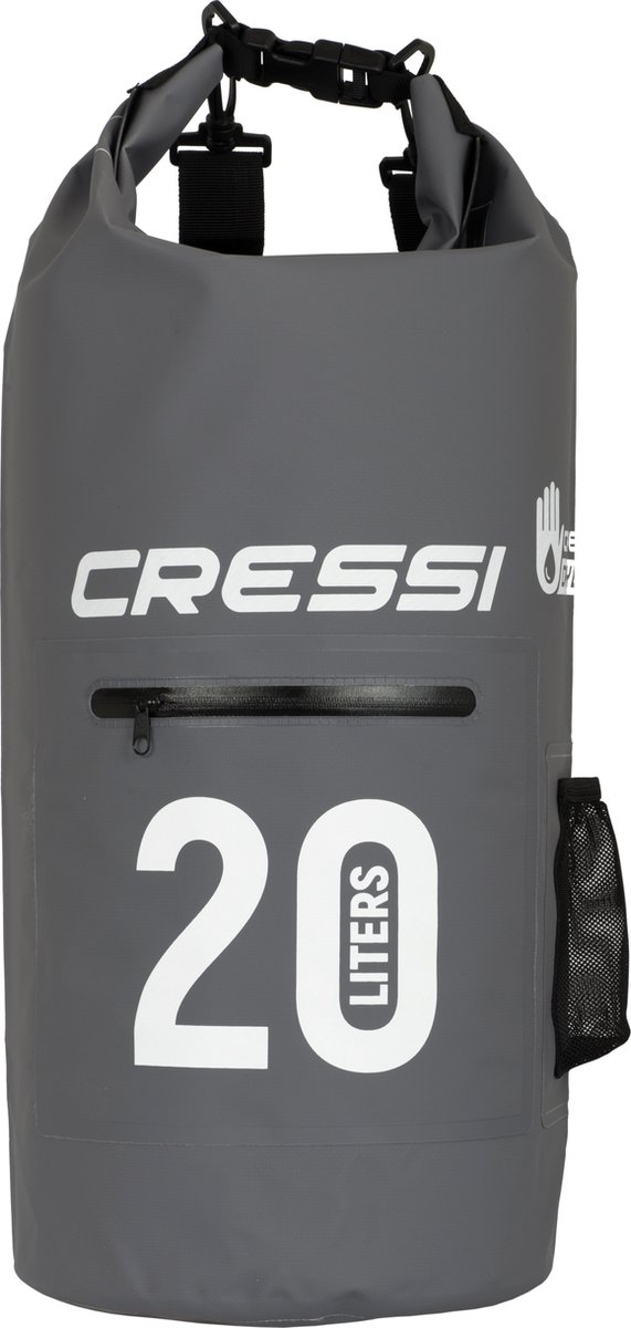 Cressi DRY BAG BLACK WITH ZIP 20 lt