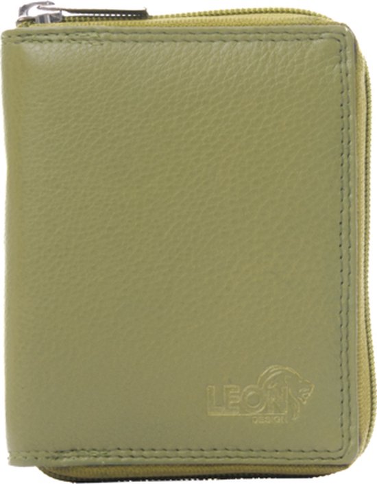 LeonDesign - 16-W8180-17 - femme - portefeuille - vert lime - cuir