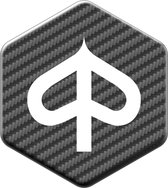 Piaggio Zip Logo Carbon - Piaggio Zip Accessoires - Embleem