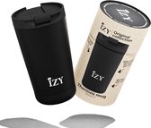 IZY x Zwart Tasse thermos - Tasse à café à emporter - 350 ml - Gobelet en acier inoxydable - Mug de voyage - Tasse de voyage