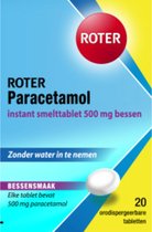 Roter Paracetamol 500mg Smelttablet Bessen - 2 x 20 smelttabletten