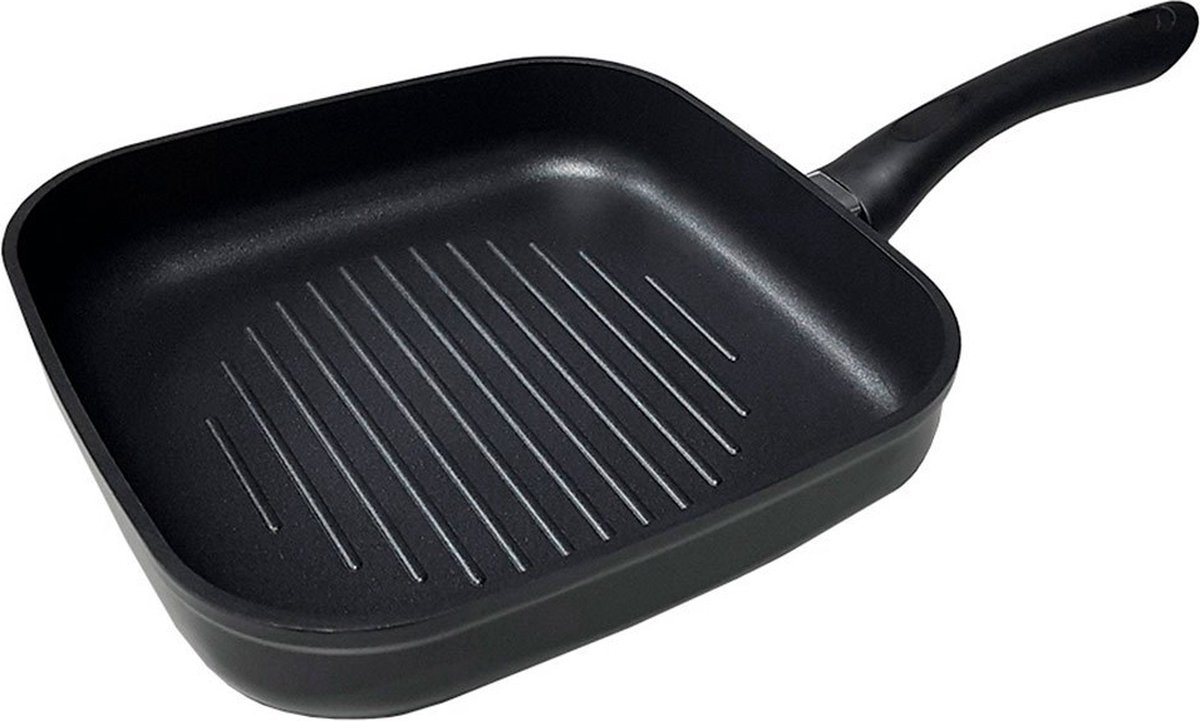 Grillpan EDM 76676 24 x 24 cm Zwart Aluminium