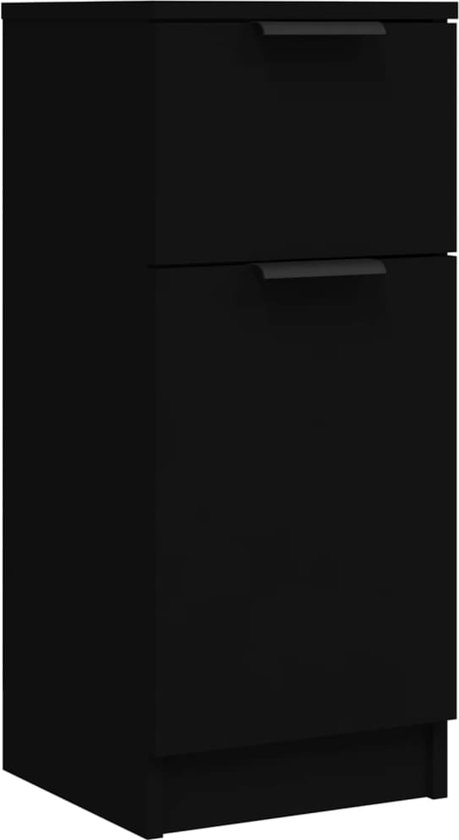 vidaXL Buffet Noir 30 x 30 x 70 cm Bois traité