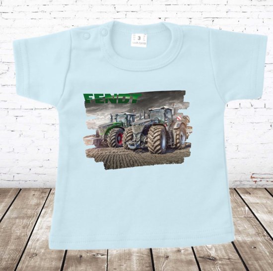 Baby t-shirt Fendt trekker -Fruit of the Loom-80-t-shirts jongens