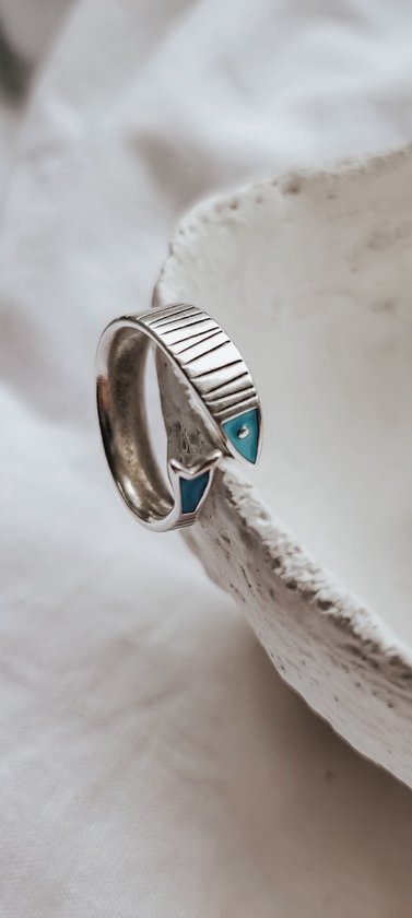 Ring avec poisson - Style Boho - Métal argenté - Acier inoxydable -  Réglable - Taille... | bol