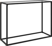 vidaXL - Wandtafel - 100x35x75 - cm - gehard - glas - transparant