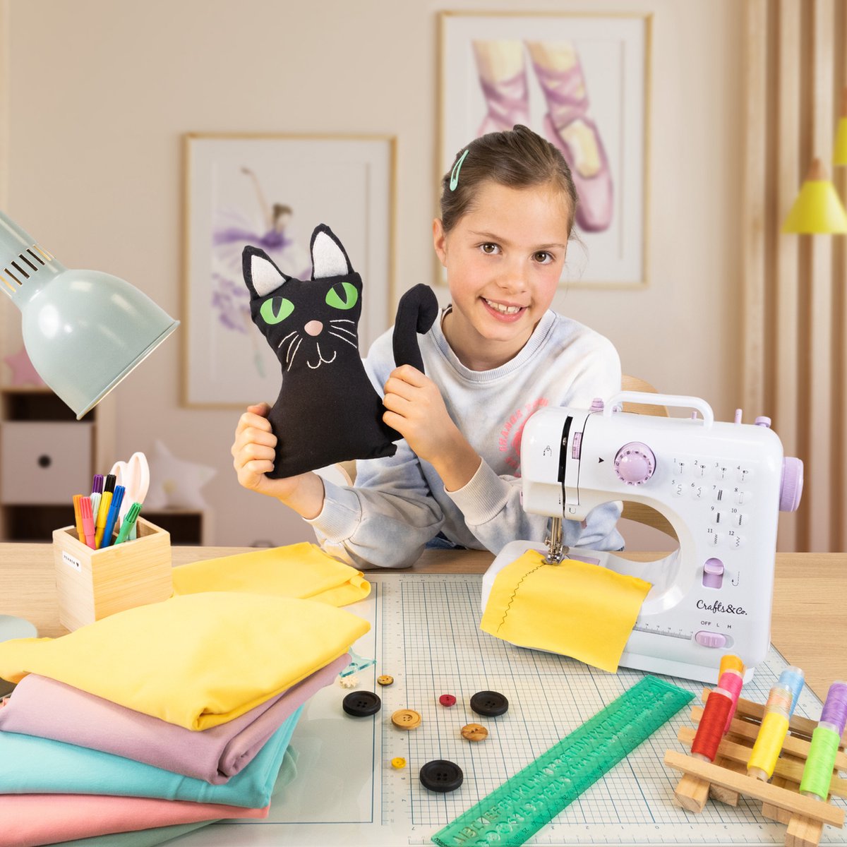 Acheter Machine à coudre pour débutants - Combinaison avec kit de couture  et set d'aiguilles - Crafts&Co
