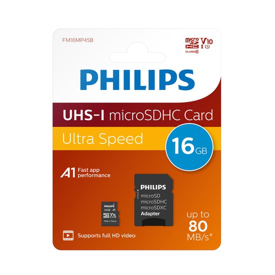10pack Philips Micro SD card 16GB class 10 SDHC