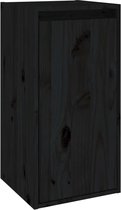 vidaXL-Wandkast-30x30x60-cm-massief-grenenhout-zwart