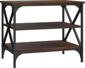 vidaXL - Tv-meubel - 60x40x50 - cm - bewerkt - hout - bruin - eikenkleur