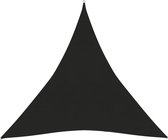 vidaXL - Zonnezeil - 160 - g/m² - 3,6x3,6x3,6 - m - HDPE - zwart