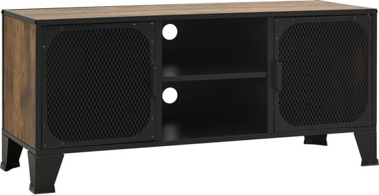 Foto: Roterende boekenkast 3 laags 15 vakken 104 x 50 cm hout look