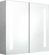vidaXL-Badkamerkast-met-spiegel-en-LED-62x14x60-cm-betongrijs