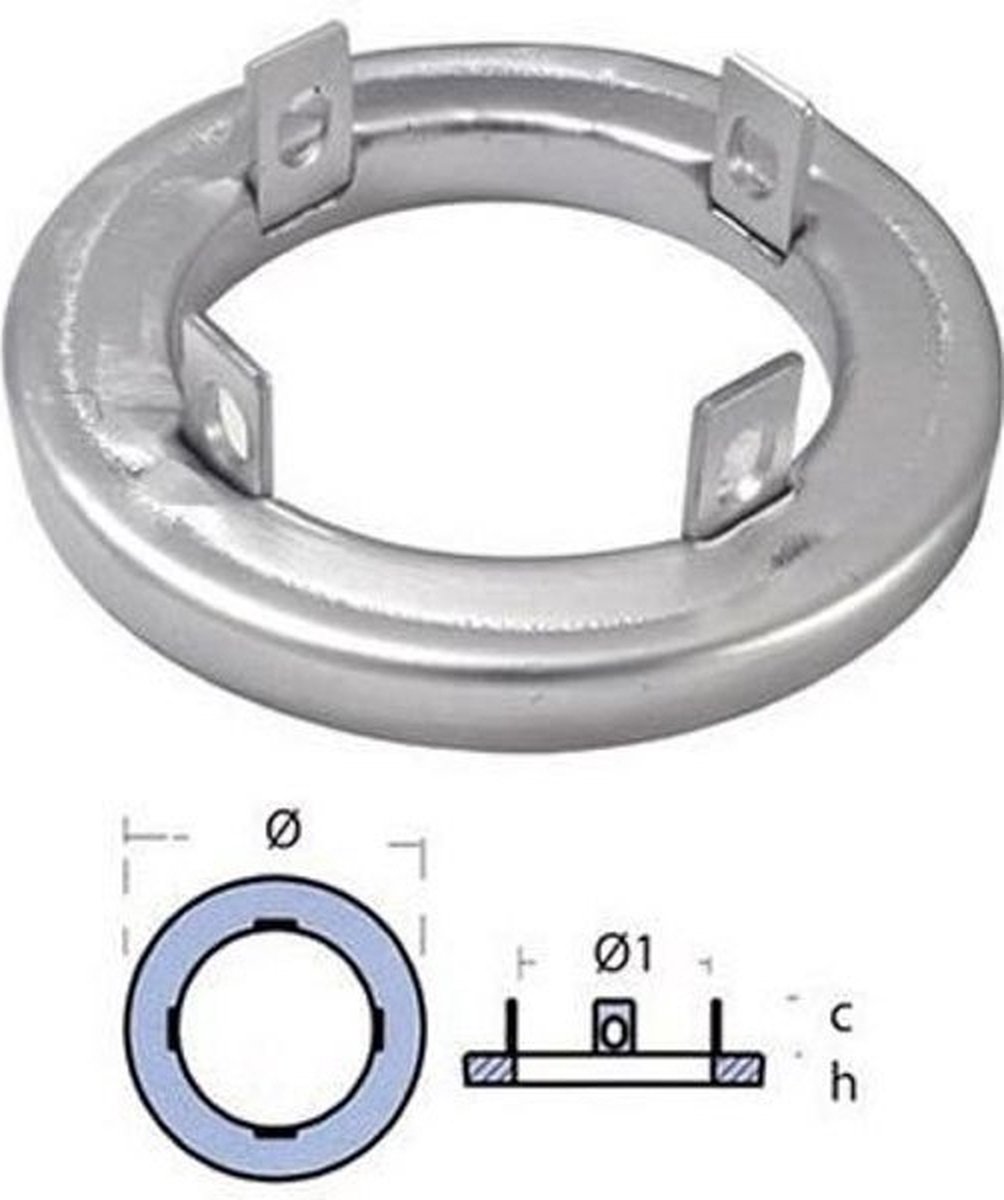 Tecnoseal Kamewa-kraaganode 1.35kg Zilver 160 mm