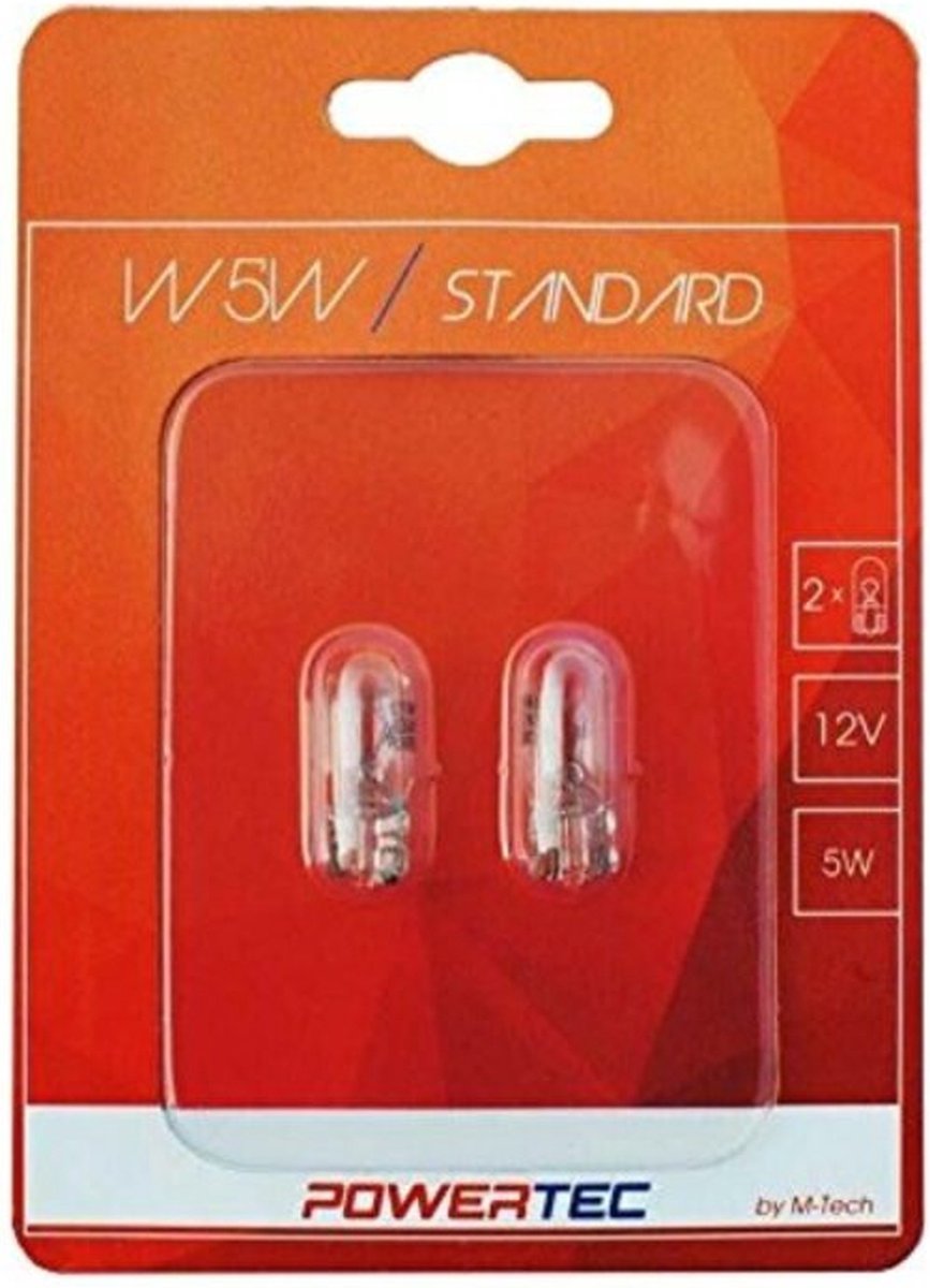 Powertec W5W 12V - Standaard - Set