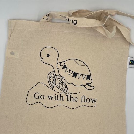 Lokaal Living Katoenen Tas met Schildpad