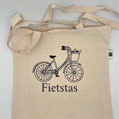 Lokaal Living - katoenen tas - fiets - illustratie - fairtrade - organisch - shopper
