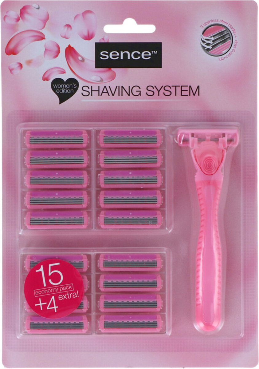 Sence Scheermesjes Triple Blades SS - 6 x 15+ 4 stuks - Voordeelverpakking