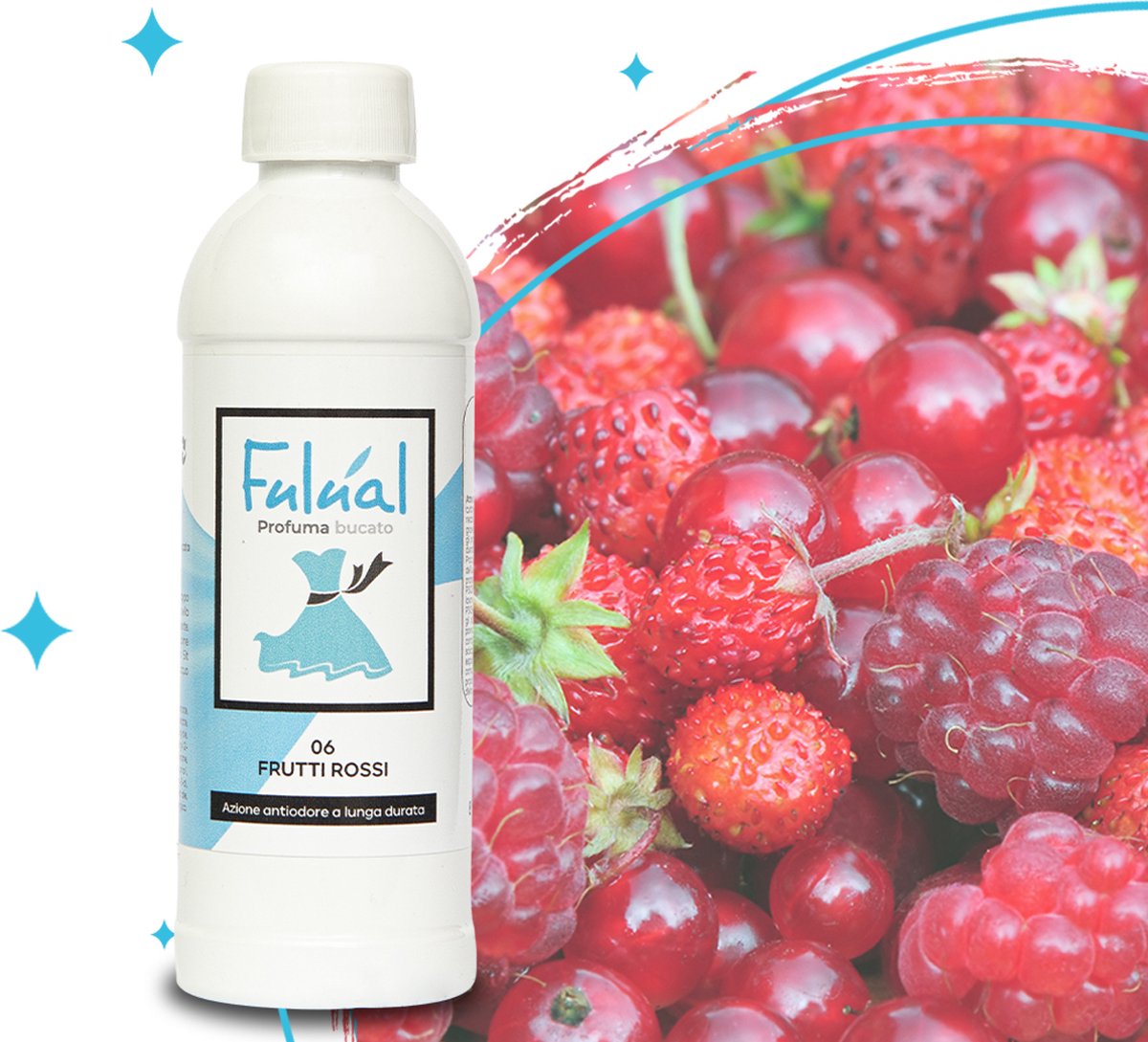 Goedkoopste Fulual Wasparfum - Frutti Rossi - 250ml - wasparfum