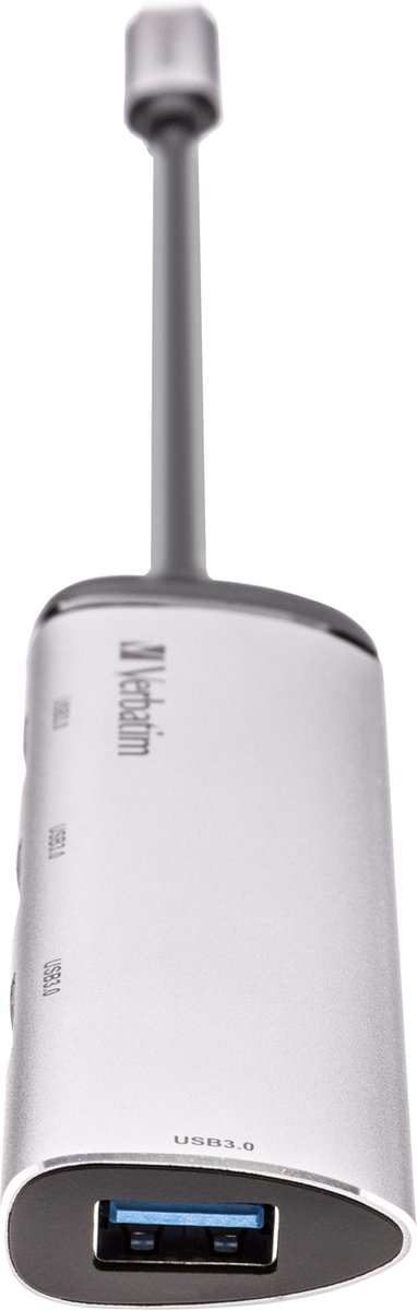 Verbatim Adapterhub USB-C - 4xUSB-A 3.2 aluminium/aluminium 49147