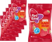 6 zakken Red Band Aardbeien á 180 gram - Voordeelverpakking Snoepgoed